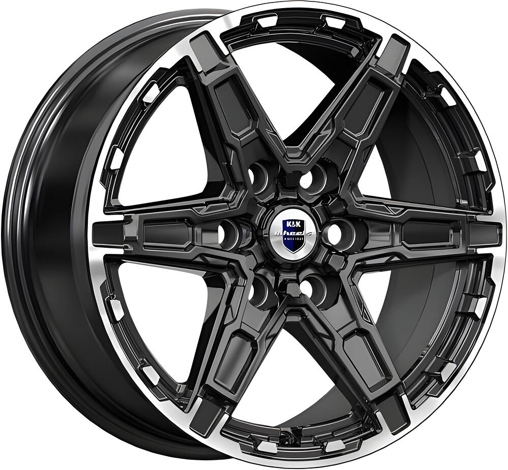 КиК Дистрикт 8x18 6x139.7 ET 50 Dia 95.1 алмаз черный