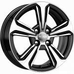 КиК KC777 Hyundai solaris 6x15 4x100 ET 46 Dia 54.1 алмаз черный