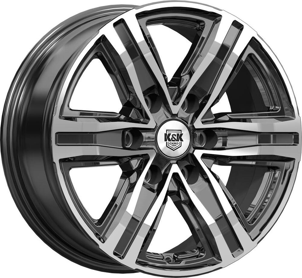 КиК R8 7.5x17 6x139.7 ET 30 Dia 106.1 алмаз черный