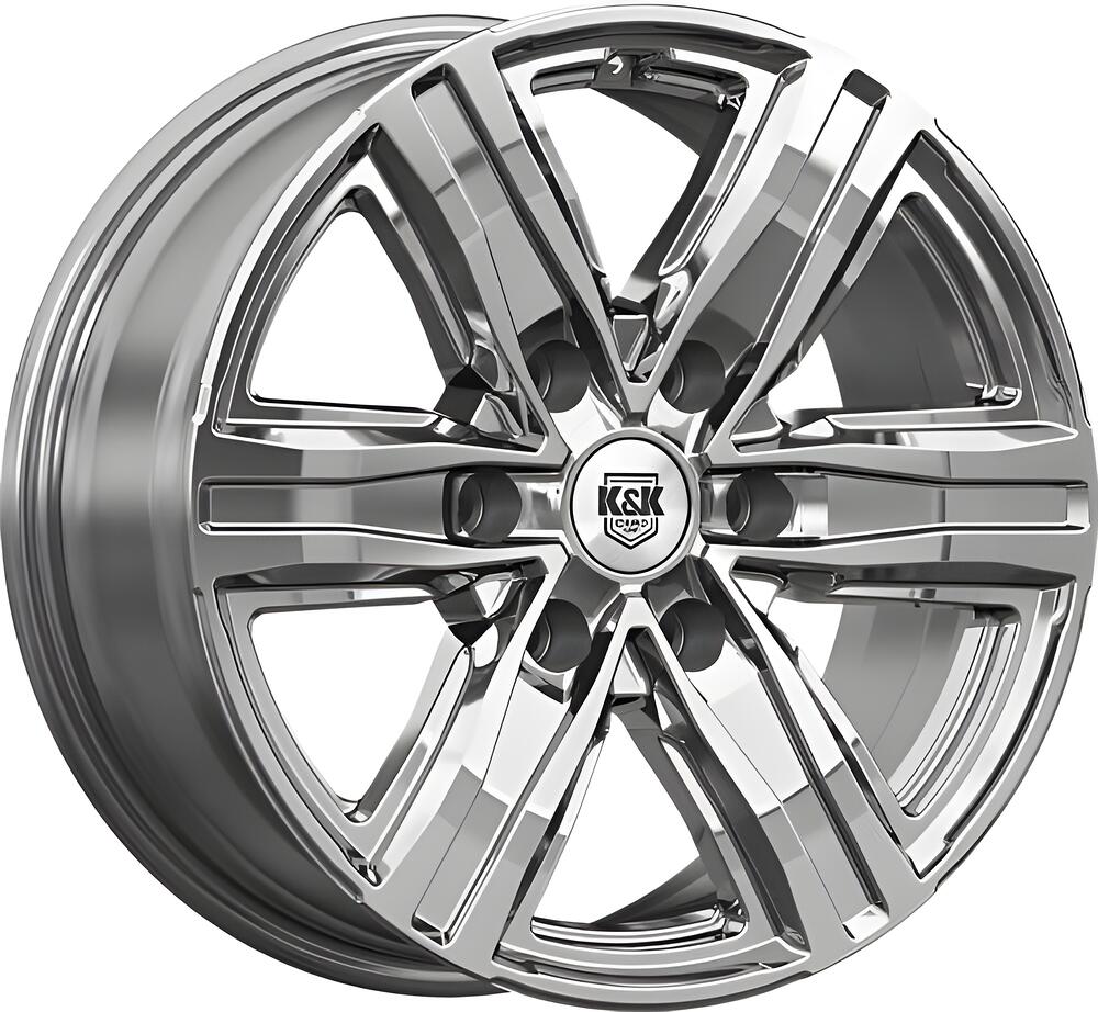 КиК R8 7.5x17 6x139.7 ET 25 Dia 106.1 дарк платинум
