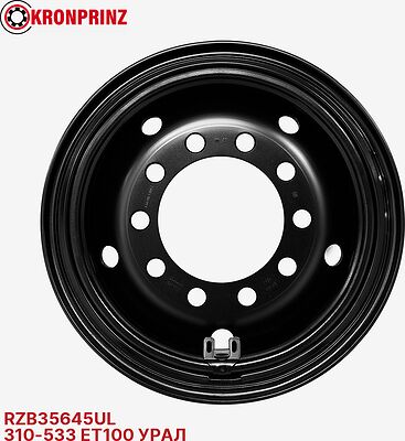 Kronprinz 43118-3101012-55 12x21 10x286 ET 100 Dia 222 Black