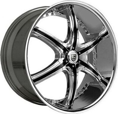 Lexani LX6 10x24 5x150 ET 35 Dia 110 Chrome/Black