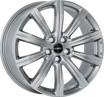 Mak Birmingham 8x19 5x108 ET 45 Dia 63 Silver