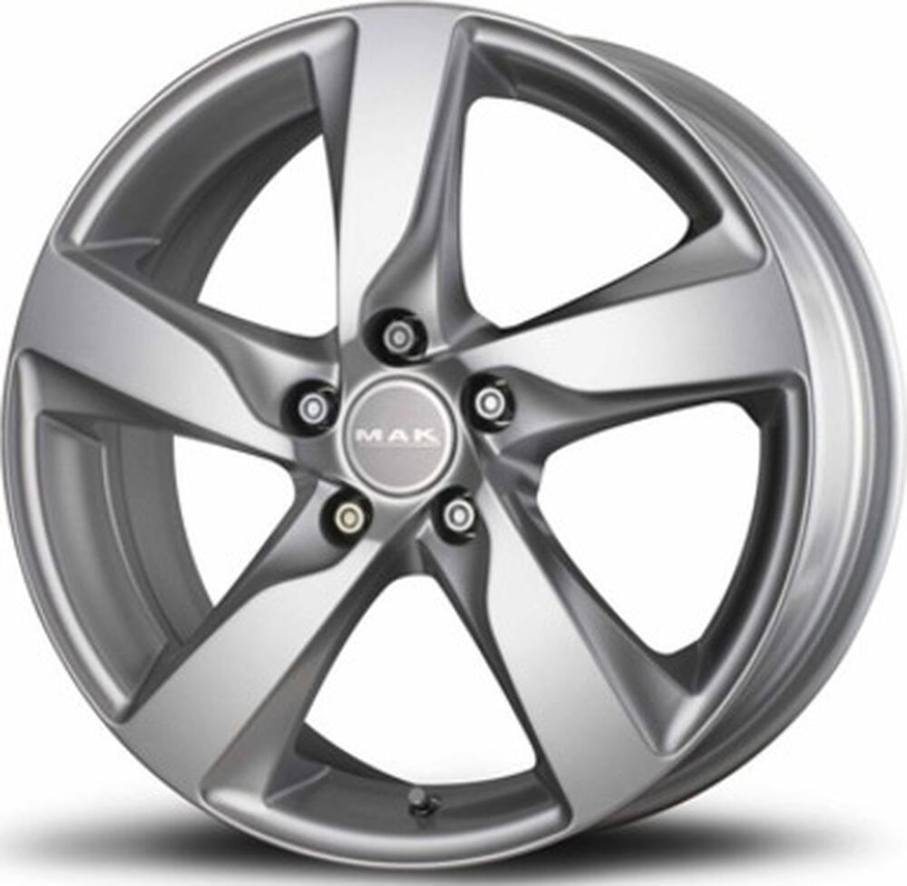 Mak Gothenburg 7x17 5x108 ET 50 Dia 63 Silver