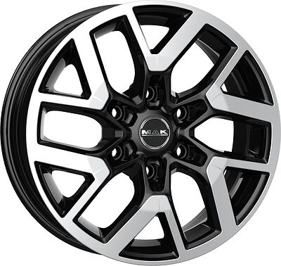 Mak Gravel 8x18 6x139.7 ET 50 Dia 93.1 Black Mirror