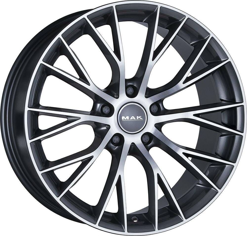 Mak Munchen 8x17 5x112 ET 35 Dia 76 Gun Metal Mirror Face