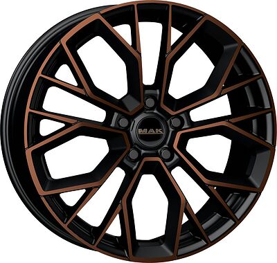 Mak Stilo-D 10x21 5x112 ET 38 Dia 66.6 Black and Bronze