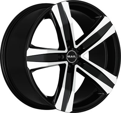 Mak Stone 5 7x17 5x118 ET 62 Dia 71 Black mirror