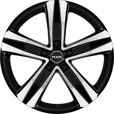 Mak Stone 5 7x17 5x118 ET 62 Dia 71 Black mirror