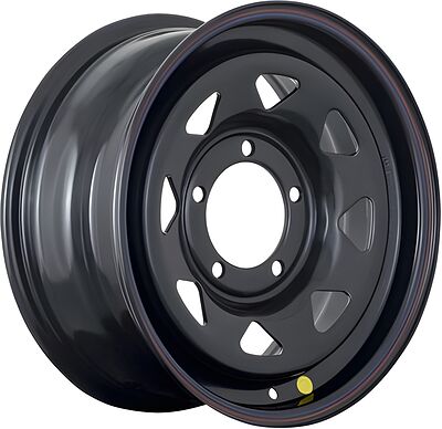 Off-Road-Wheels УАЗ (треуг. мелкий) 8x16 5x139.7 ET 25 Dia 110 Черный