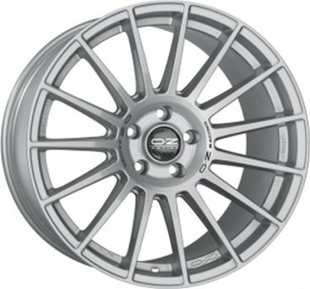 OZ Racing Superturismo LM 9.5x19 5x120 ET 18 Dia 79 Matt Race Silver + Black Lettering