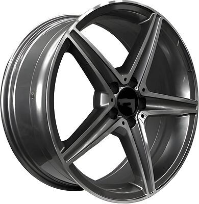 PDW 5261 8x18 5x112 ET 40 Dia 66 Grey Machine Face