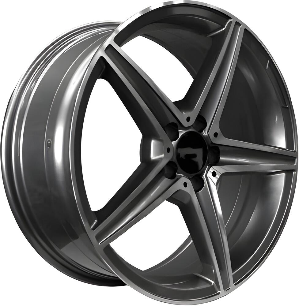 PDW 5261 9x19 5x112 ET 38 Dia 66.6 Grey Machine Face
