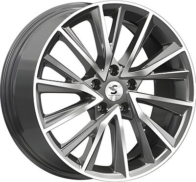 Premium Series КР010 Tiggo 8 Pro 7.5x18 5x108 ET 47 Dia 60.1 Diamond Gloss Graphite