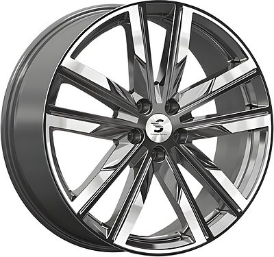 Premium Series КР014 Jetour T2 8x20 5x108 ET 39 Dia 60 Diamond Gloss Graphite