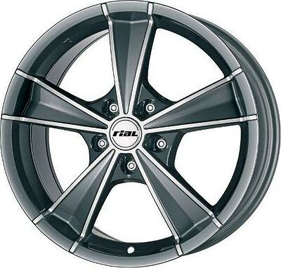 Rial Roma 8.5x18 5x114.3 ET 48 Dia 70.1 graphite front polished