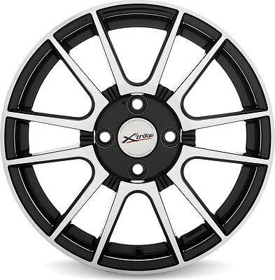 X'trike X-127 6x15 4x100 ET 45 Dia 54.1 BK