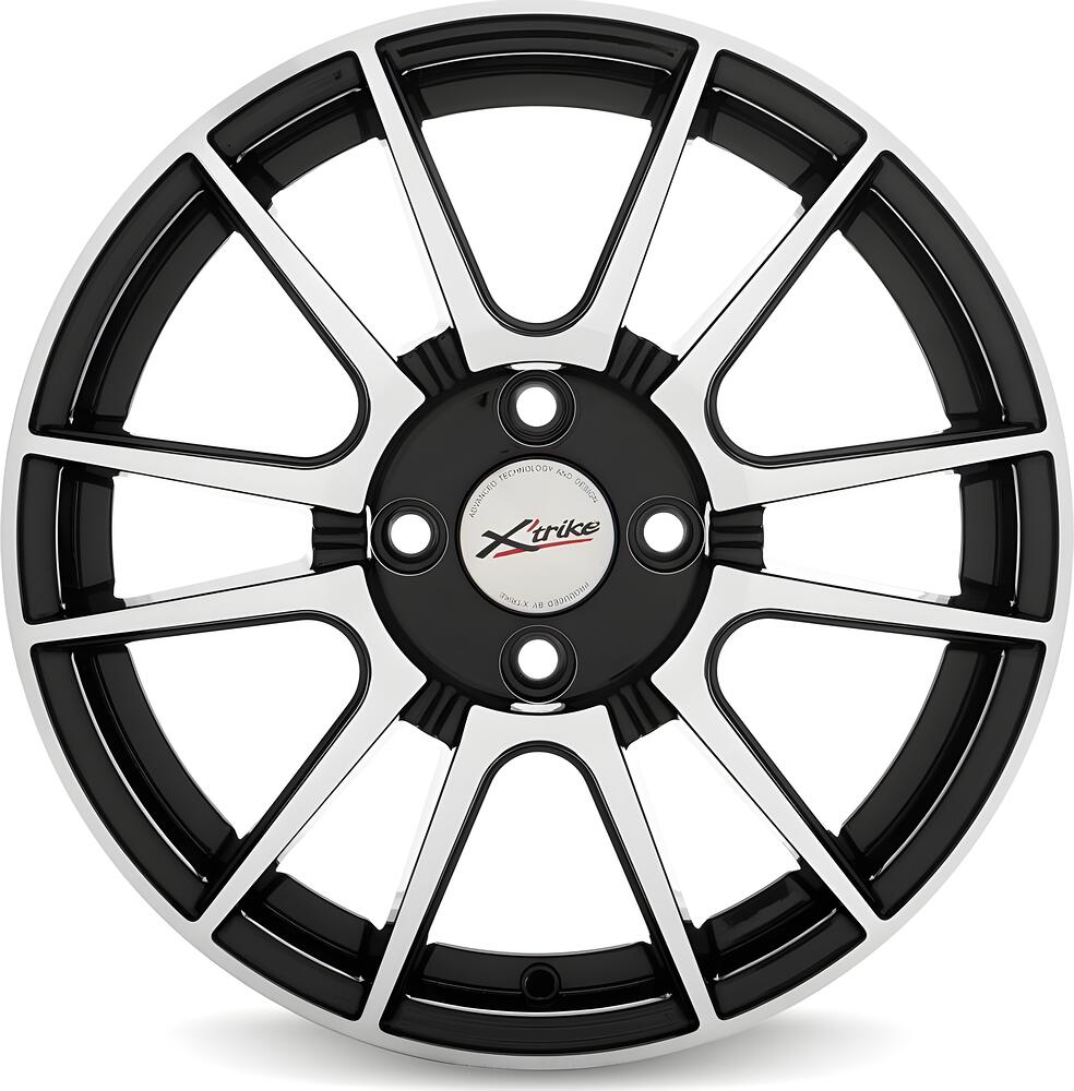 X'trike X-127 6x15 4x114.3 ET 40 Dia 66.1 BK