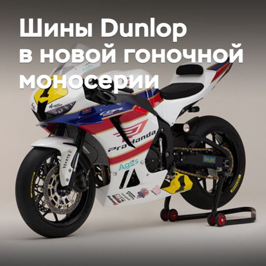 Шины Dunlop выбраны для новой гоночной моносерии