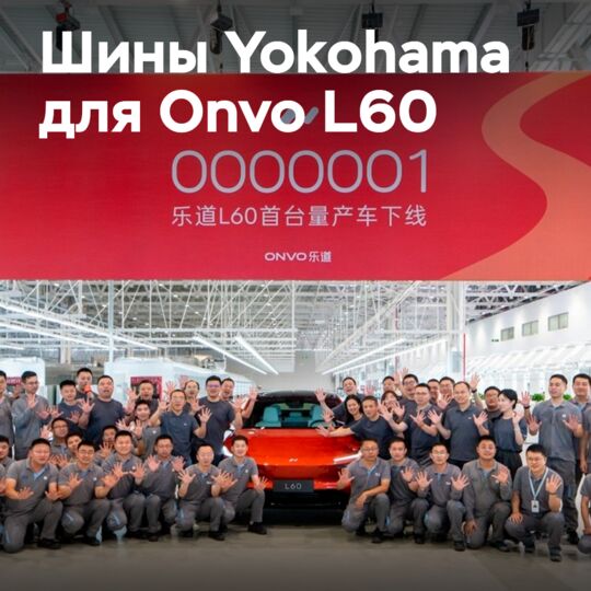 Оригинальные шины Yokohama для Onvo L60