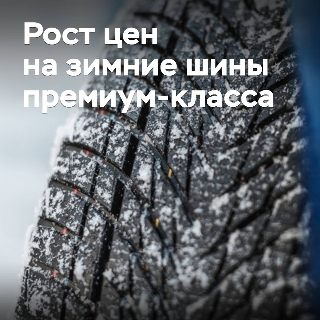 Зимние шины премиум-класса за два года подорожали на треть