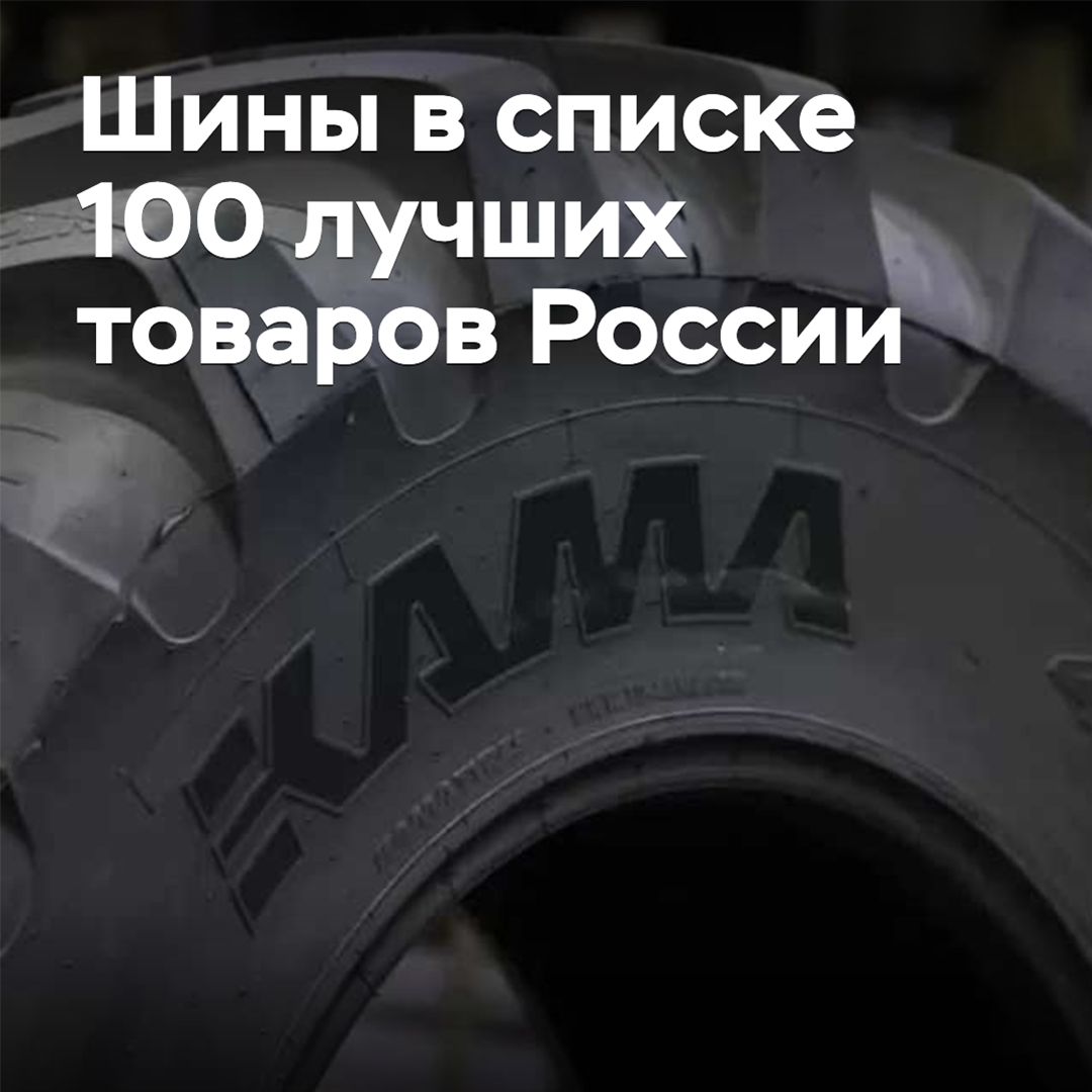 Шины в списке 100 лучших товаров России