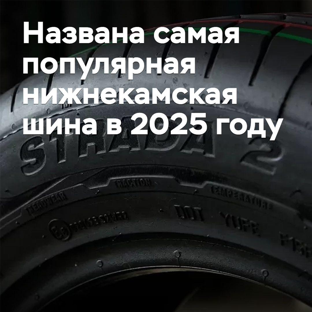 Названа самая популярная нижнекамская шина в 2025 году